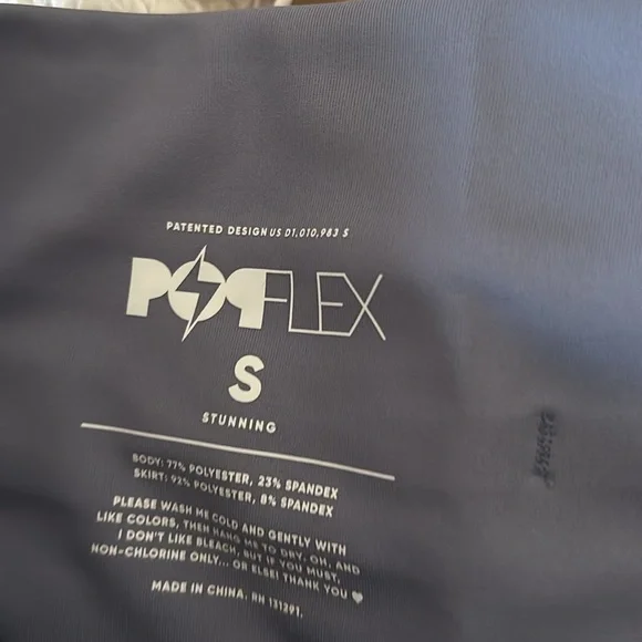 POPFLEX NWT Pirouette Skort in blue mist size small - Picture 6 of 8